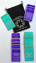 Labyrinth Focus Cards with Central Pattern • Mindfulness Reflection Tool • Meditation & Stress Relief Gift