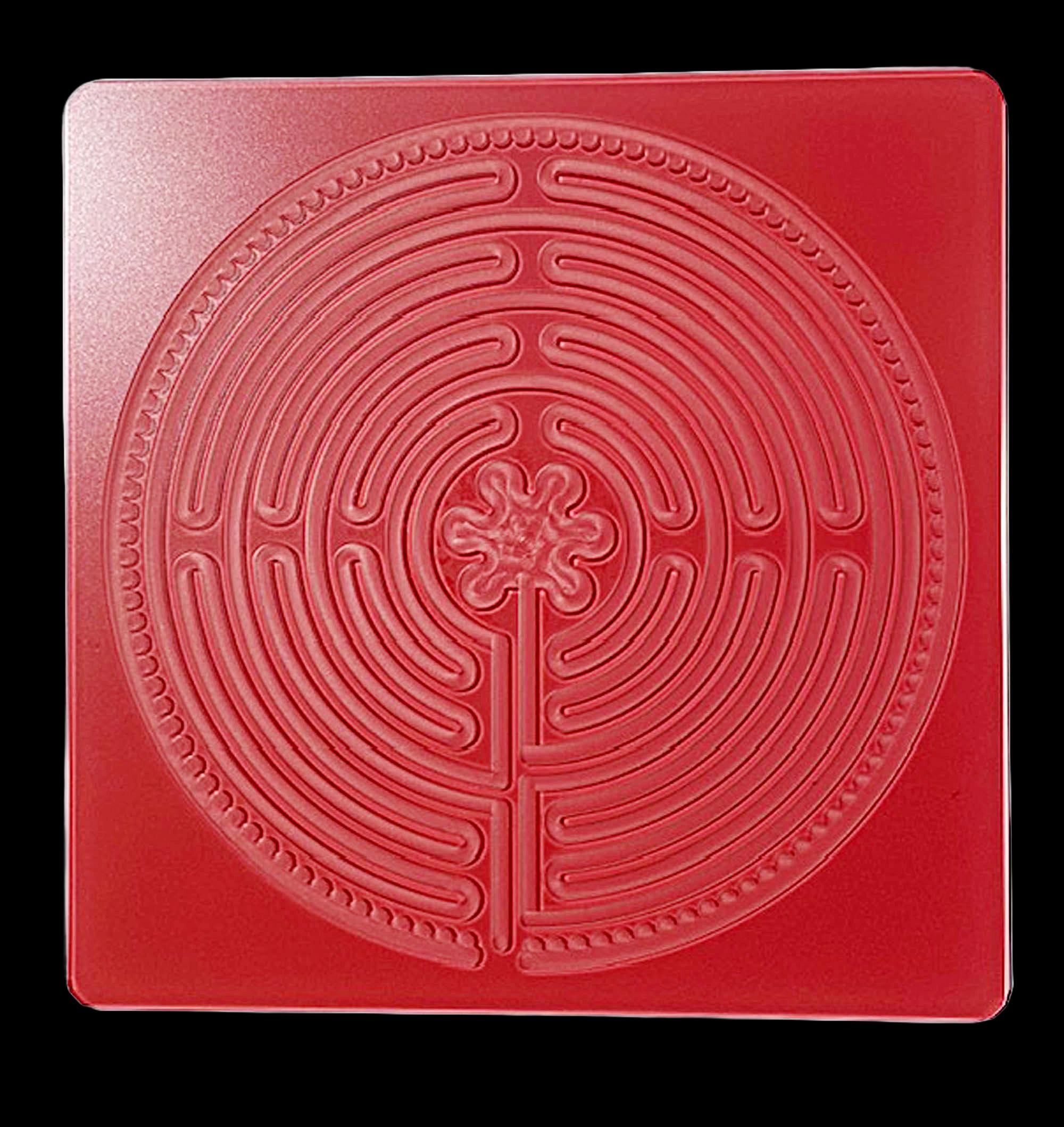 12" Chartres Acrylic Finger Labyrinth • Meditation Tool • Mindfulness Aid • Stress Relief • Thoughtful Gift