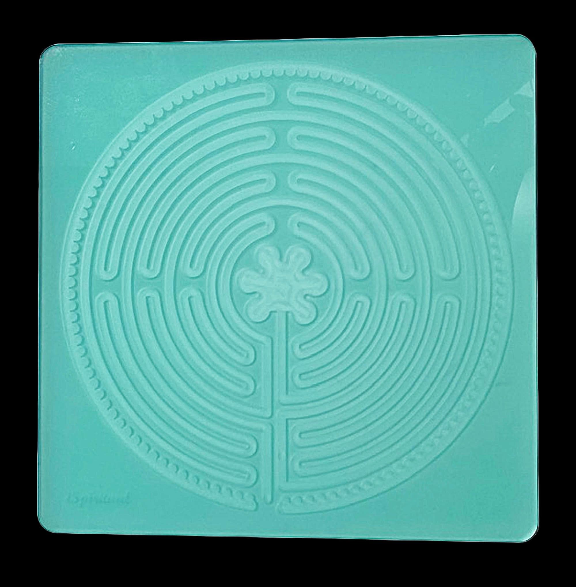 12" Chartres Acrylic Finger Labyrinth • Meditation Tool • Mindfulness Aid • Stress Relief • Thoughtful Gift