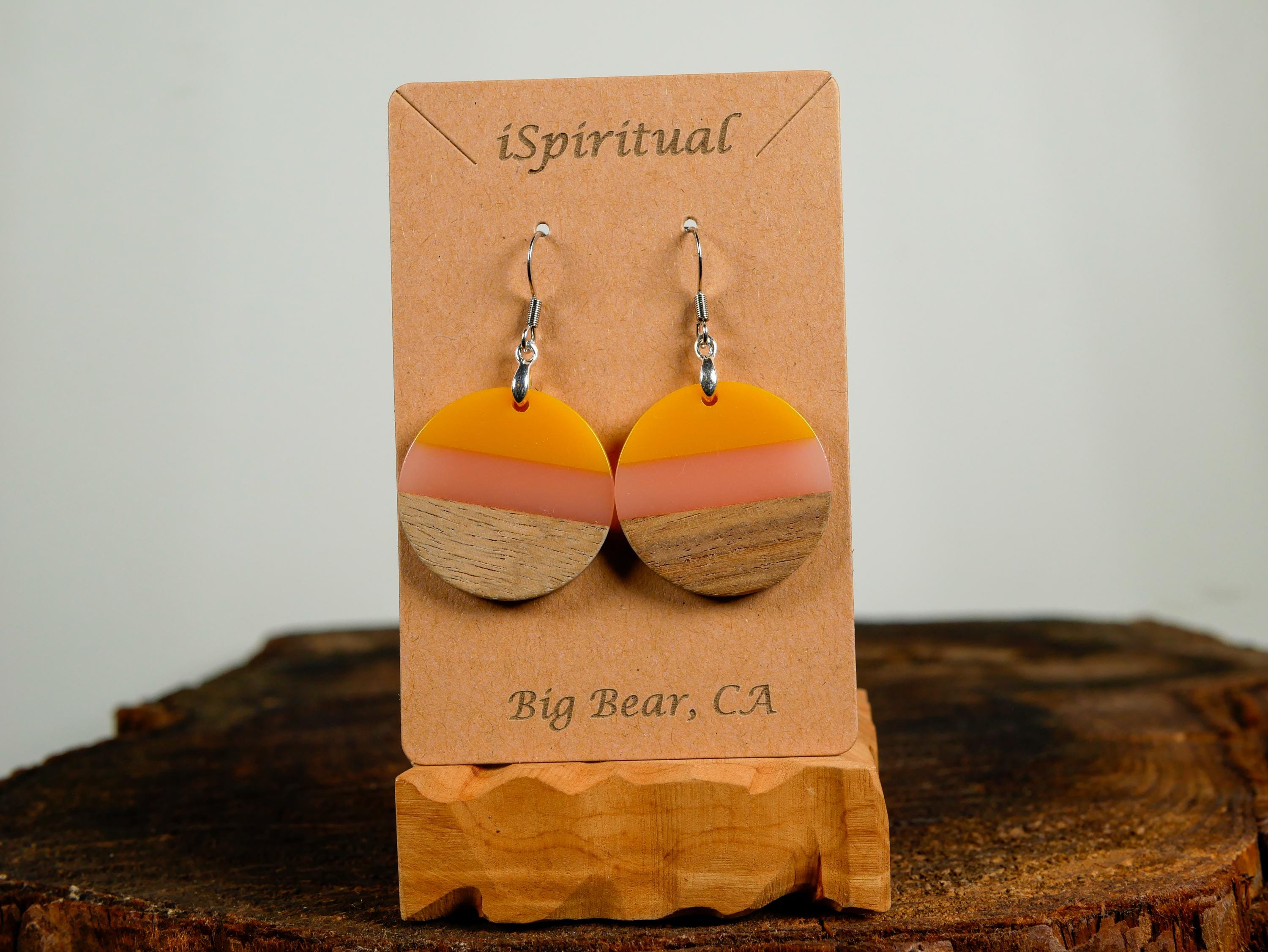 Sunrise Earrings • Boho Sunset Jewelry • Lightweight Dangle Earrings