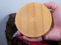 4.5" Bamboo Wood Chartres Finger Labyrinth Meditation Tool Mindfulness Stress Relief Calm Focus