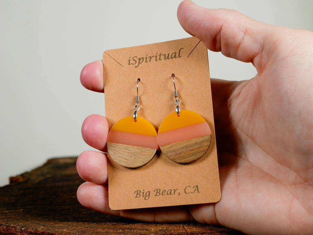 Sunrise Earrings • Boho Sunset Jewelry • Lightweight Dangle Earrings