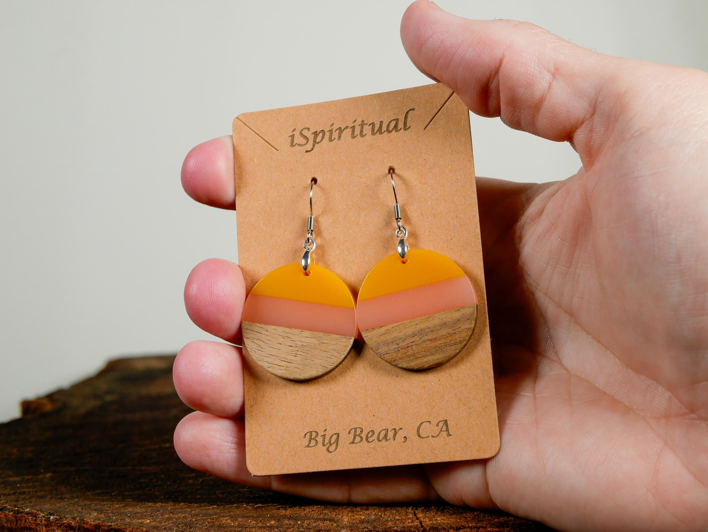 Sunrise Earrings • Boho Sunset Jewelry • Lightweight Dangle Earrings
