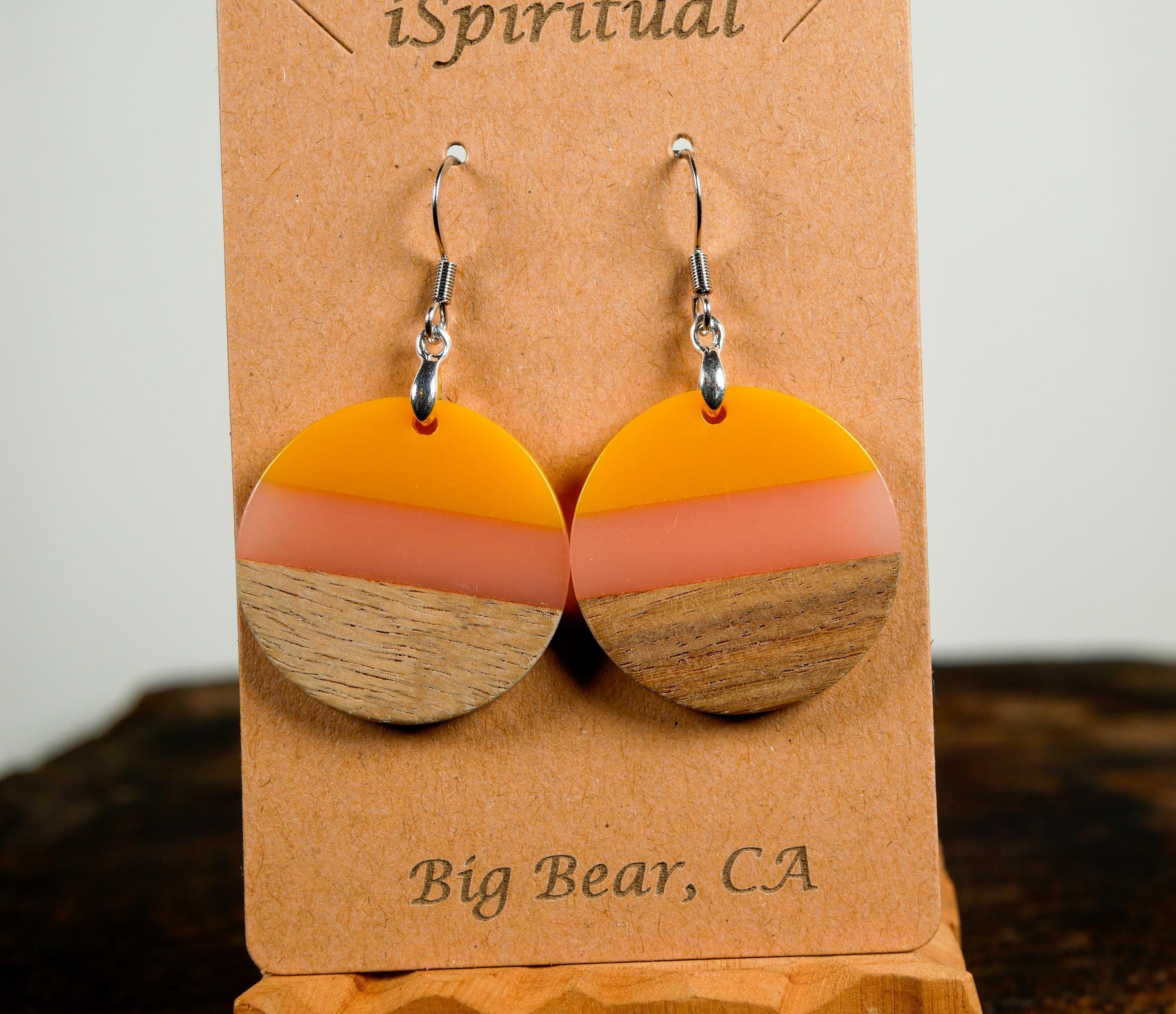 Sunrise Earrings • Boho Sunset Jewelry • Lightweight Dangle Earrings