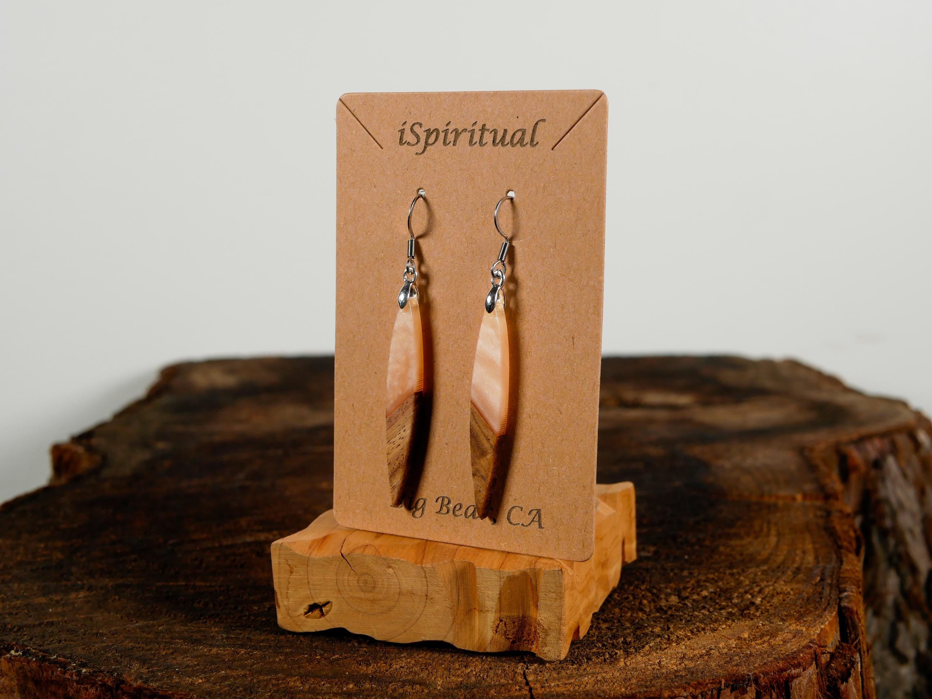 Blush Bar Earrings • Minimalist Boho Jewelry • Lightweight Dangle Earrings