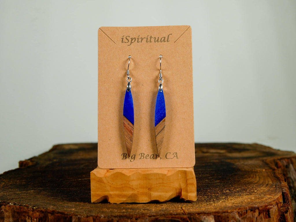 Blue Bar Earrings • Celestial Jewelry • Witchy Dangle Earrings • Lightweight