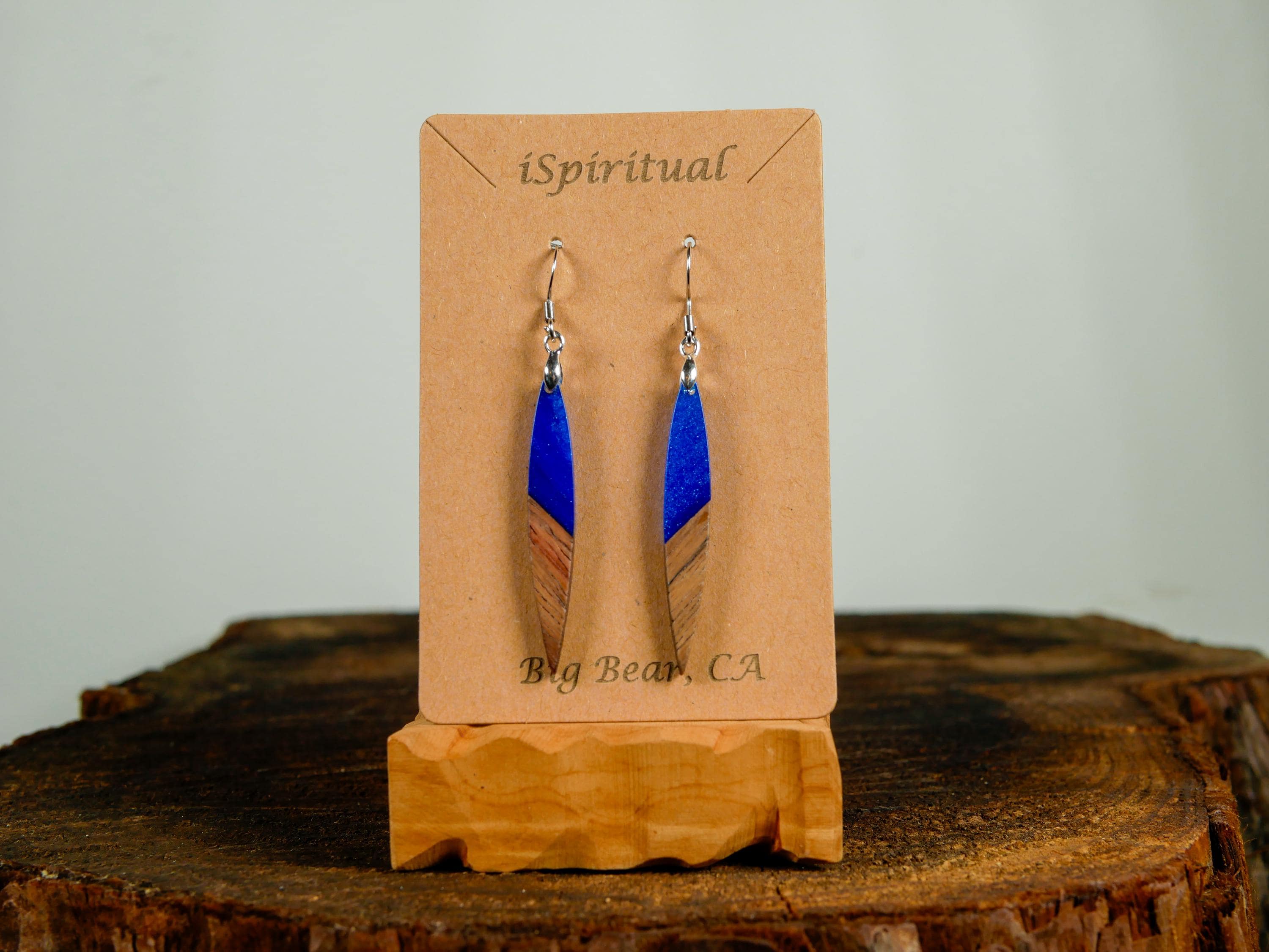 Blue Bar Earrings • Celestial Jewelry • Witchy Dangle Earrings • Lightweight