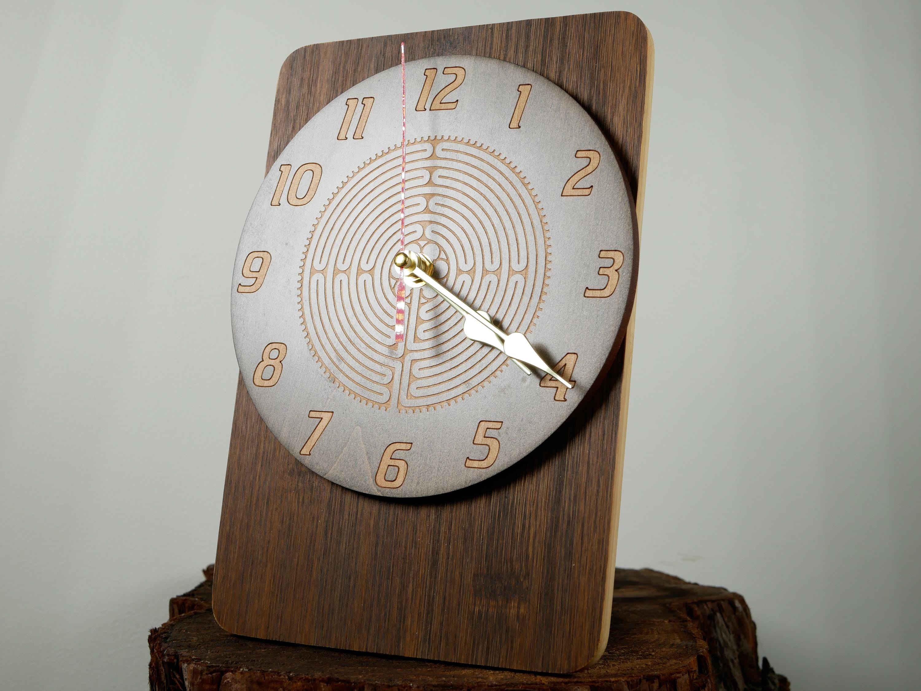 Chartres Labyrinth XPRESSION Clock • Meditation Wall Clock • Sacred Geometry