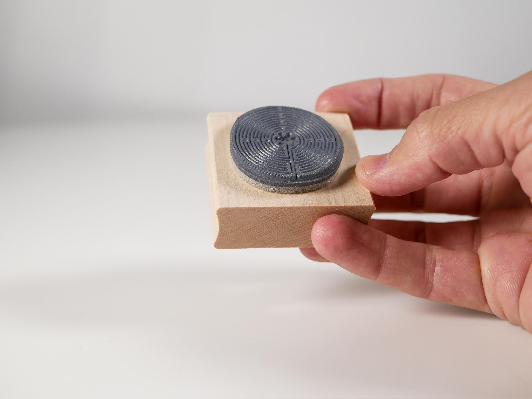 Chartres Labyrinth Rubber Stamp Meditation Tool Mindfulness Journaling Craft Stamp