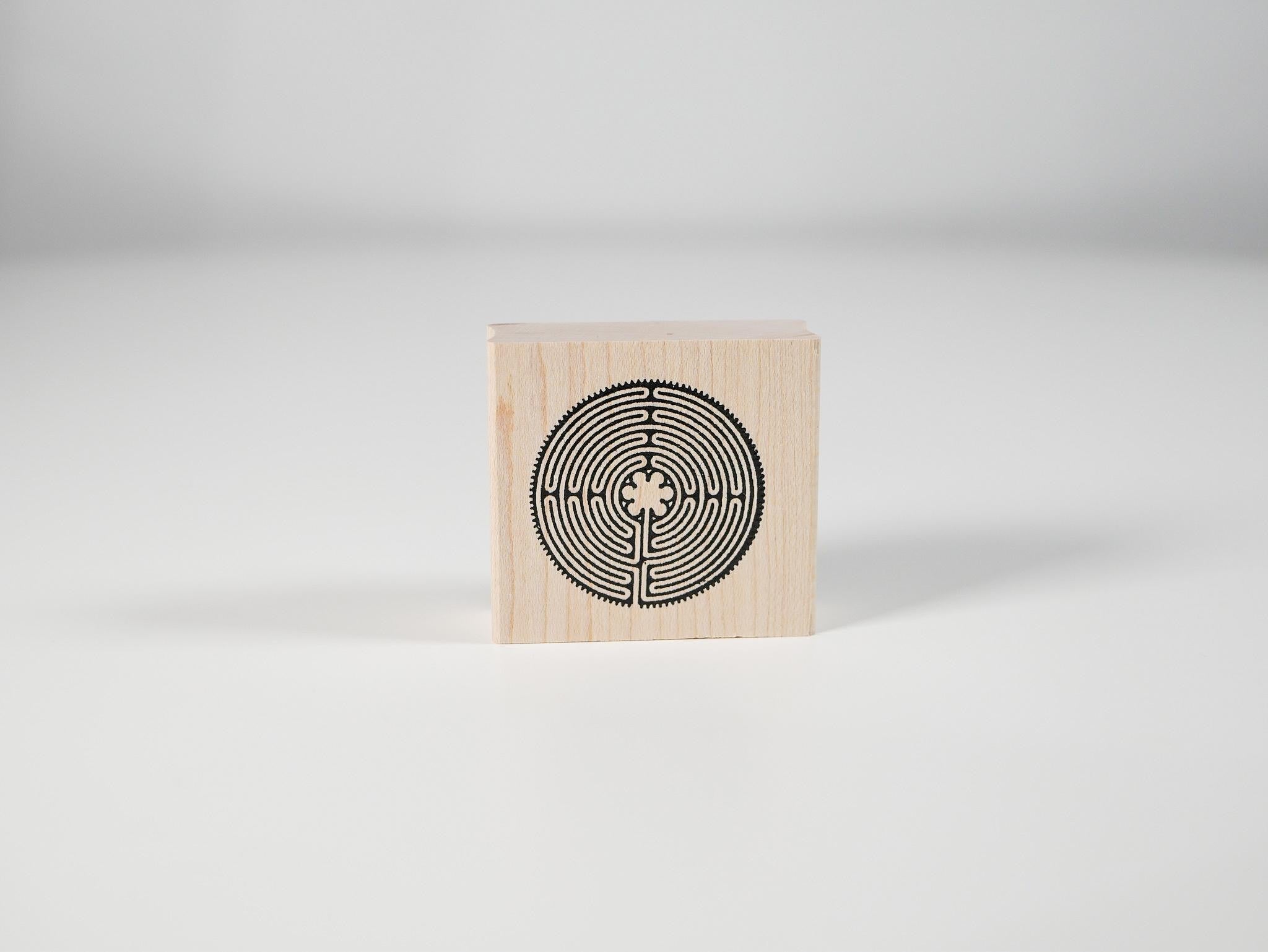 Chartres Labyrinth Rubber Stamp Meditation Tool Mindfulness Journaling Craft Stamp