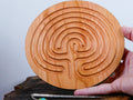 7" Classical Finger Labyrinth on Cherry Wood • Mindfulness Tool • Meditation • Stress Relief • Thoughtful Gift