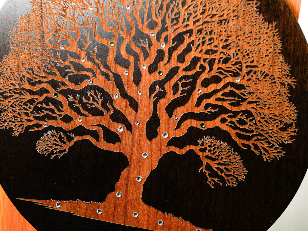 Tree of Life Key Holder • Wall Hanger Art • Entryway Organizer • Wooden Key Rack
