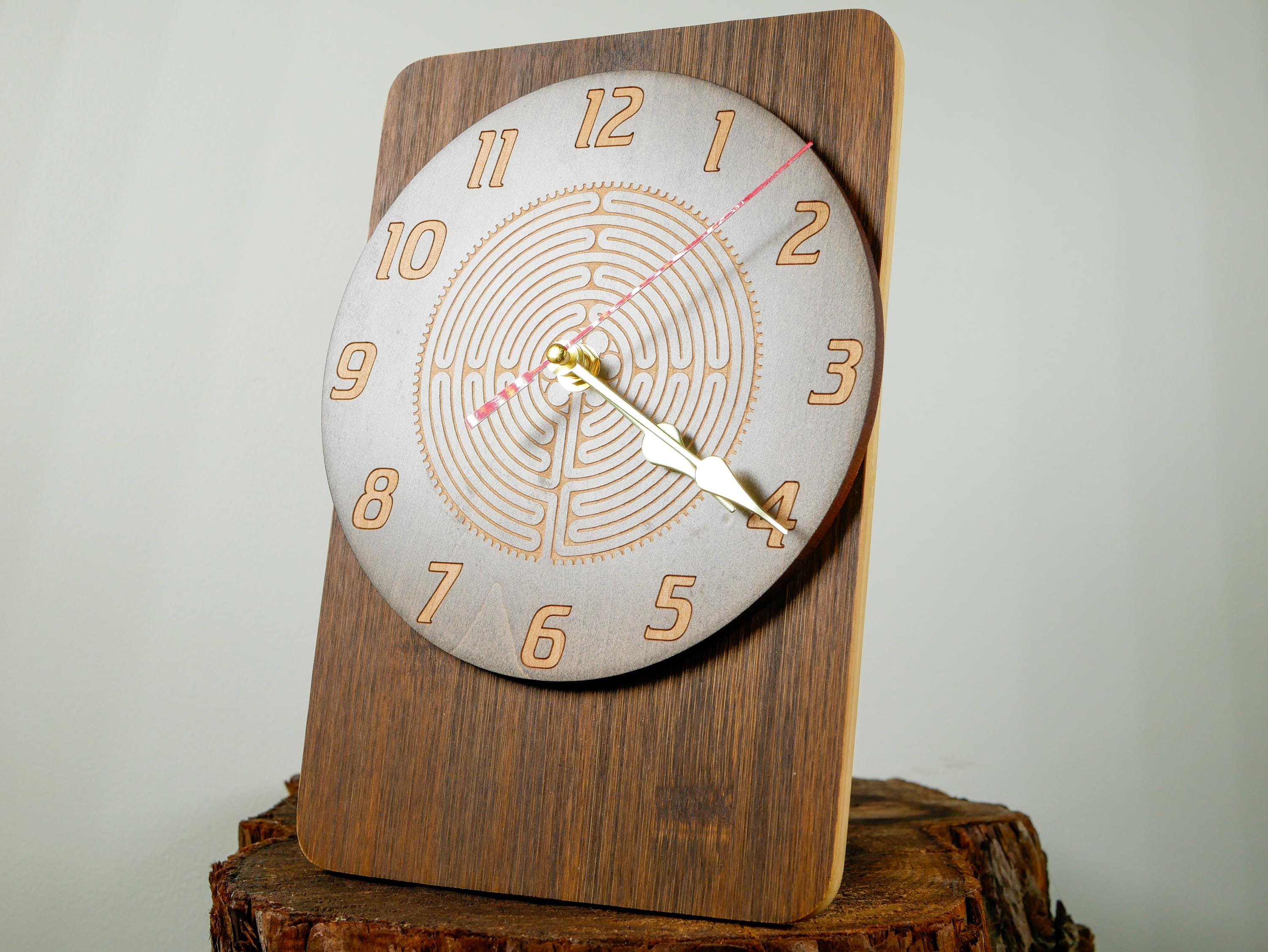 Chartres Labyrinth XPRESSION Clock • Meditation Wall Clock • Sacred Geometry