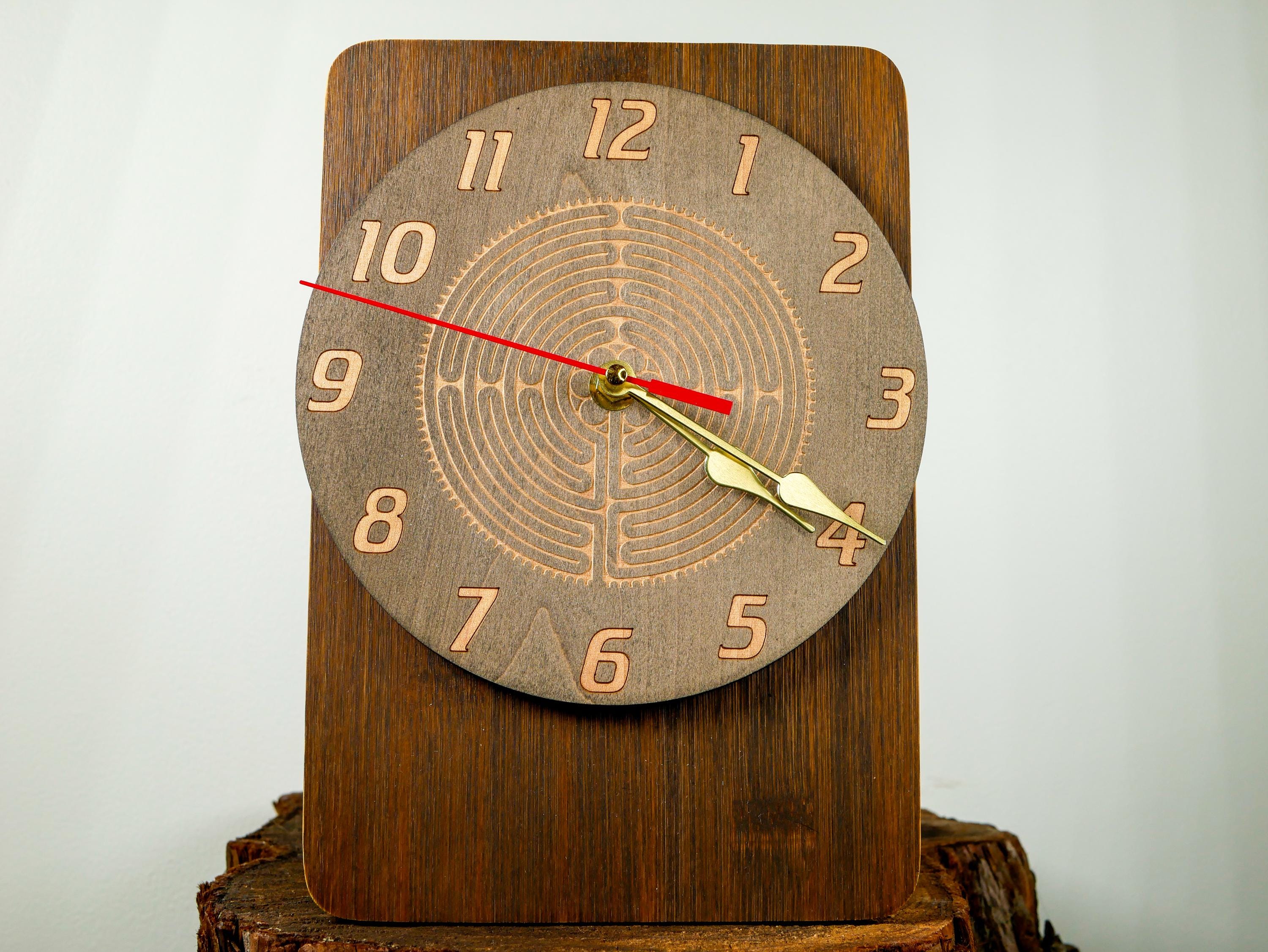 Chartres Labyrinth XPRESSION Clock • Meditation Wall Clock • Sacred Geometry