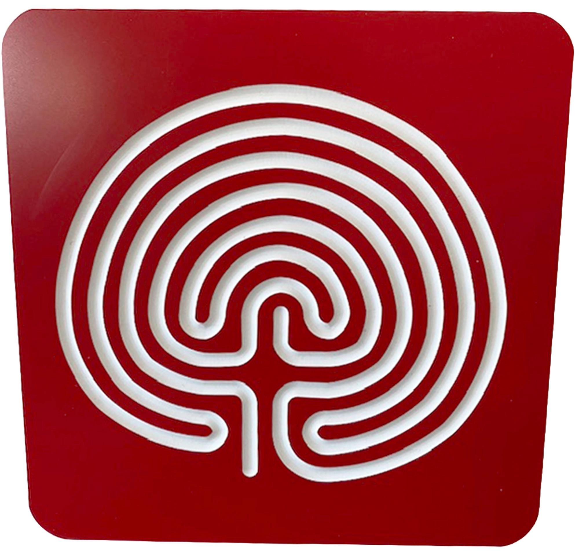 6" Classical Acrylic Finger Labyrinth • Calming Focus Tool • Mindfulness Aid • Meditation • Stress Relief • Gift